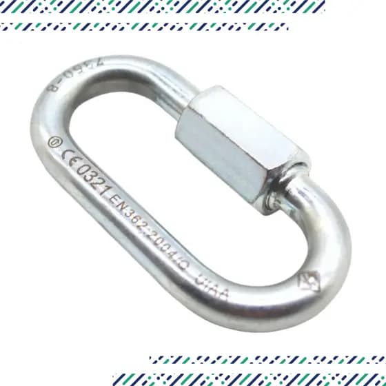 Malha Rápida Aço Oval 8mm USClimb Mailon 30KN