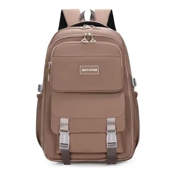 mochila de alto capacidade ,com varios compartilhamentos ,com feichos de segurança dos lados