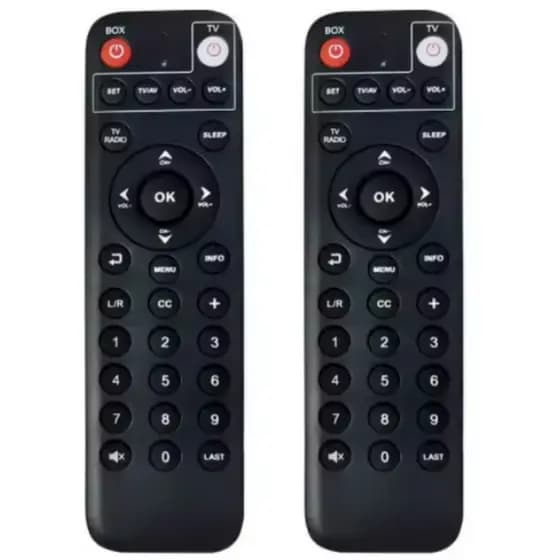Oferta com 2 Controle Remoto compatível Century Receptor B5 e B5+ Lelong ou Sky Sky-7388
