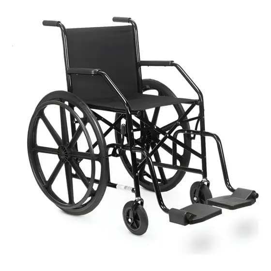 Cadeira De Rodas Cds101 Nylon Dobrável Pneu Antifuro Preta
