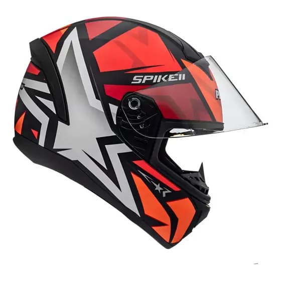 Capacete Para Moto Fechado Peels Spike 2 1st Preto - Vermelho