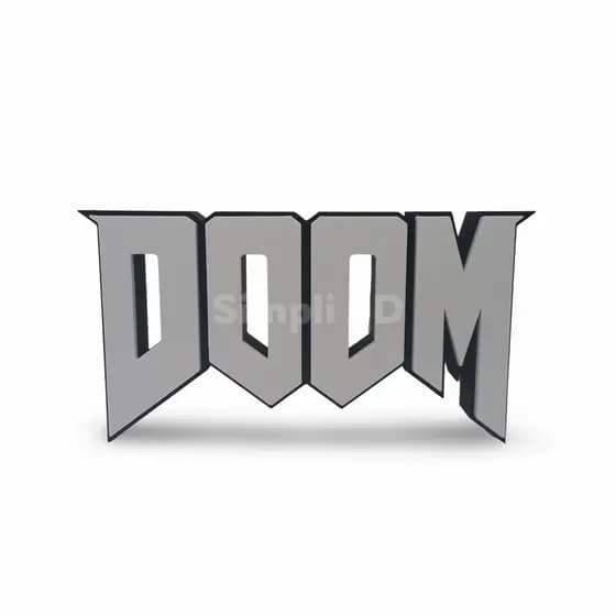 Decoração Gamer Logo DOOM