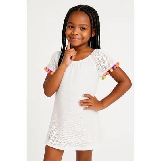 Vestido | Saída de Praia | Canga | Saida de Praia | Saída de Praia Infantil Juvenil | Camisao Feminino | Tamanho 2 ao 14