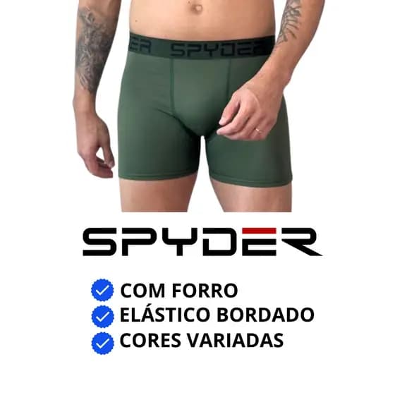 Kit 10 cueca Boxer masculina de Qualidade Spyder ultra confortável Original