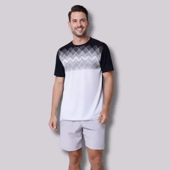 Camisa Camiseta Dry Fitness Mascullina Respirável Para Treino Atividade Fisica Academia Treino Corrida