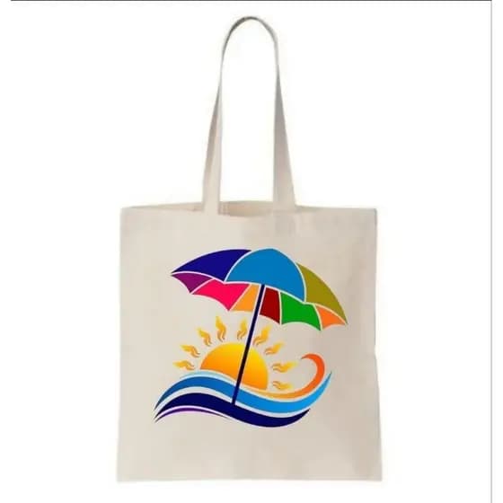 Bolsa de Praia Estampada Ecobag personalizada 100% estampas coloridas de praia