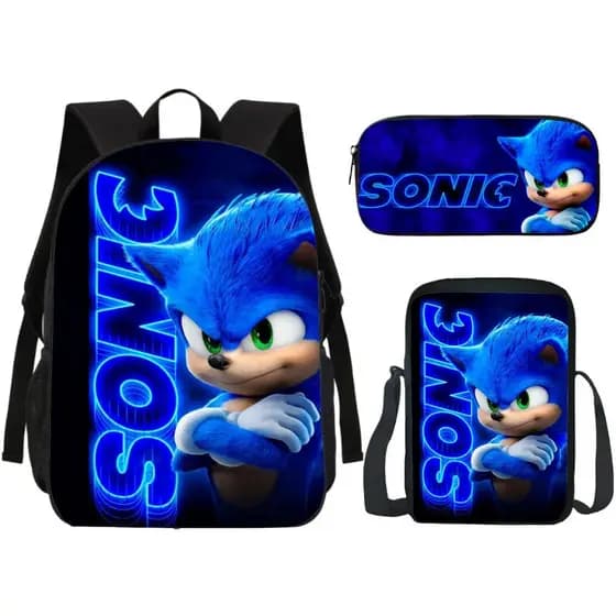 Material Escolar Infantil Jogo Soni Mochila Estojo Lancheira