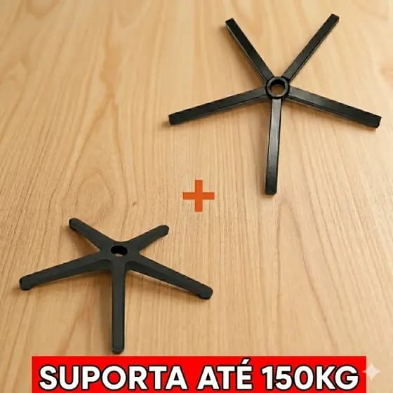 Base Estrela Reforçada para Cadeira Gamer + Capa | Suporta até 150kg