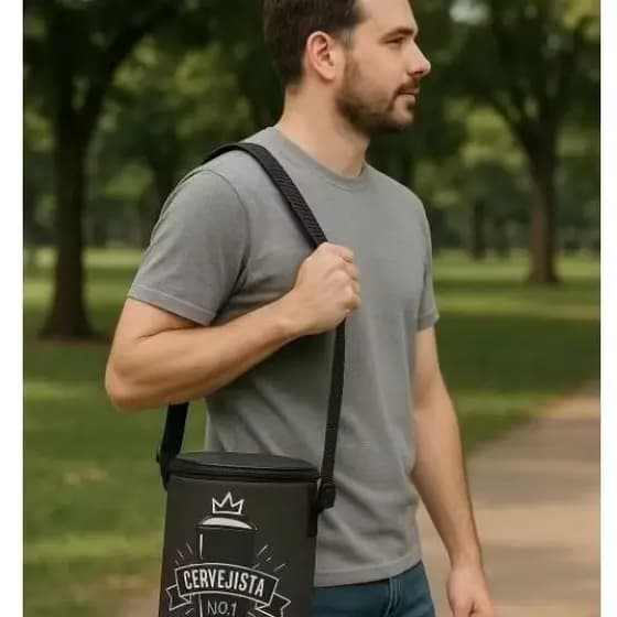Bolsa Térmica Uatt | Mini Cooler Portátil | Lancheira Térmica | Mantém Latas e Alimentos Gelados |Ideal para churrasco