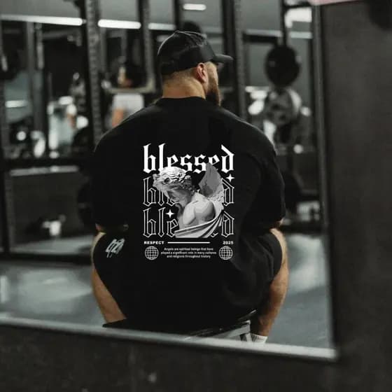 Camiseta Oversized 100% Algodão Streetwear Blusão Largo Estampas Maromba Academia Treino