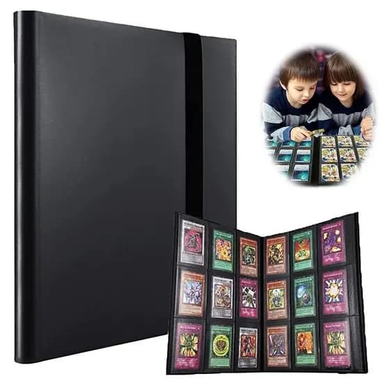Fichário Álbum Grande para cartas Pokemon Cabem 540 cartas Pasta Porta Cartas
