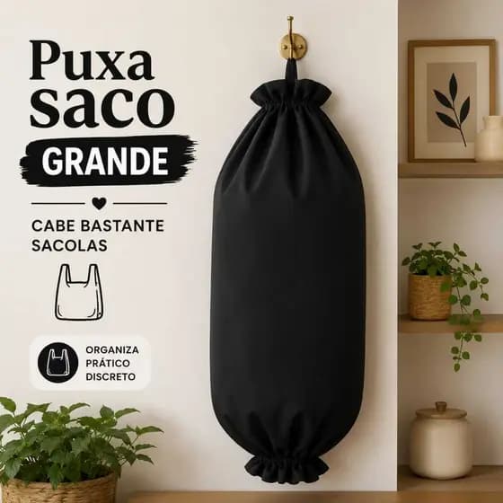 PUXA SACO DE TECIDO E GRANDE VÁRIAS CORES