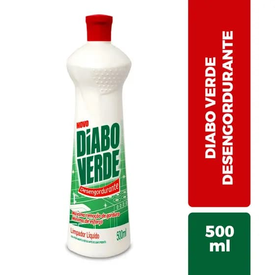 Diabo Verde Limpador Desengordurante Multiuso 500ml Limpa Fácil Cozinha