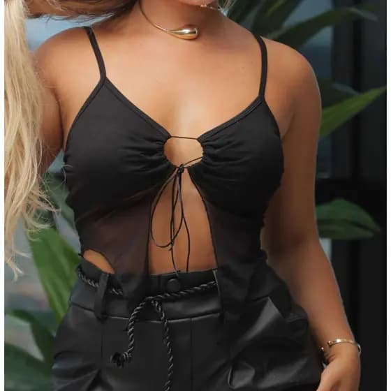 Cropped Feminino Fada Tule Com Alsa