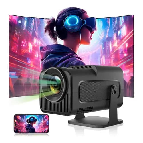 Projetor Hy320 4k Full Hd Android 11 Cinema Wifi Bluetooth Preto Premium