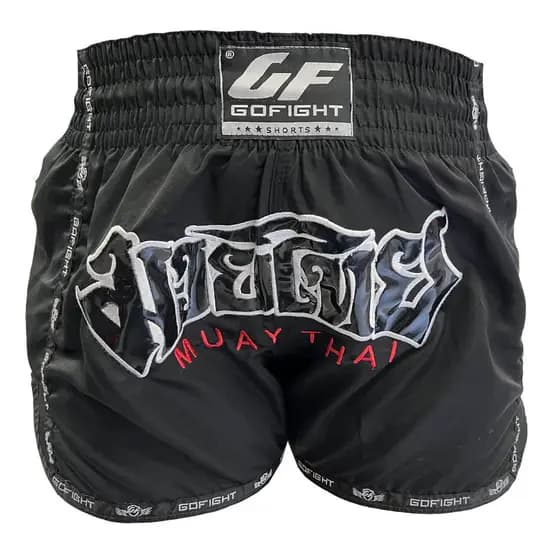 Short Muay Thai Kickboxing Treino Basic Go Fight