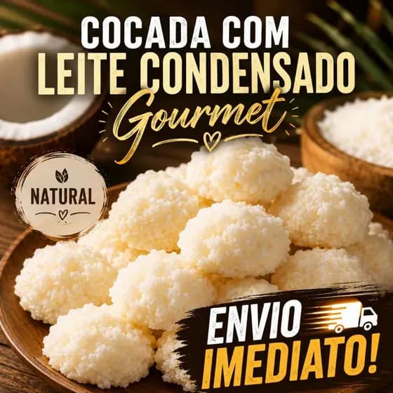 Cocada com Leite Condensado gourmet