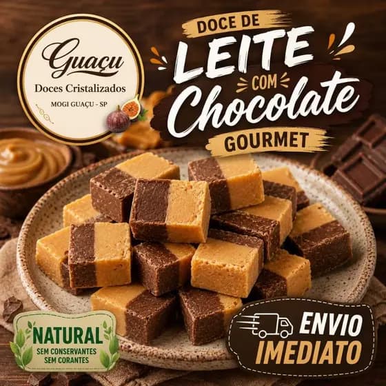 Doce de leite com chocolate gourmet