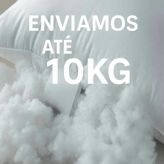 kits De Fibra Extra Virgem Para Enchimentos Branca SIliconada Confortável Selecione Quantidade Desejada