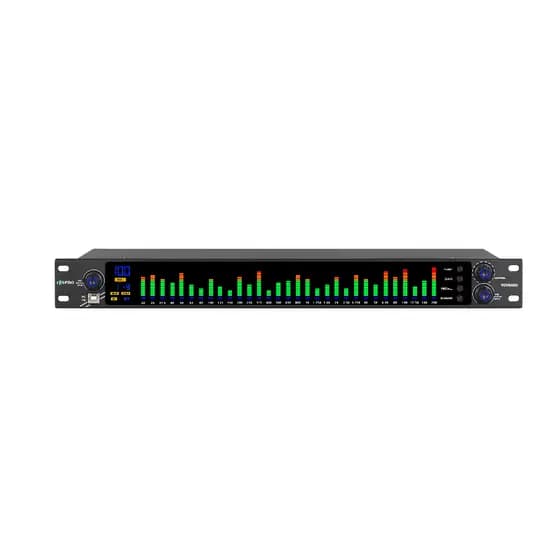VEDO EQ31 Equalizador Digital Gráfico 31 Bandas Led C/ Gate Exciter Redução de ruído Processamento de áudio Depuração