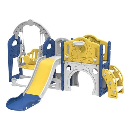 Playground Infantil 6 Em 1 Parquinho 224cm Escorregador