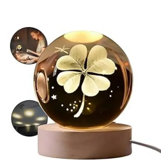 LUMINARIA BOLA DE CRISTAL DE MESA(ESFERA CRISTAL DE MESA)