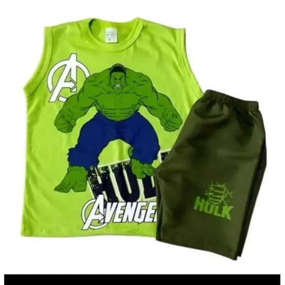 conjunto Regata masculino Hulk tema festa e presente