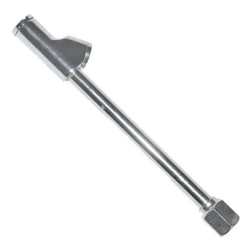 Inflador Bico Reto Com Bico Duplo De Aço Rosca Fêmea 1/4 Pol 150mm