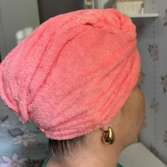 TOALHA MÁGICA DE CABELO SECA RÁPIDO PRÁTICA PÓS BANHO