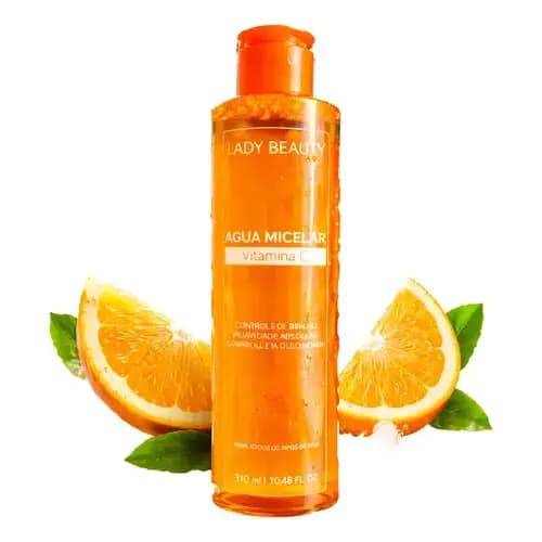 Água Micelar Facial Com Vitamina C Lady Beauty 310ml
