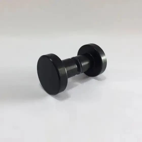 Puxador para Box, Janelas, Portas Blindex Banheiro Acabamento Redondo Preto