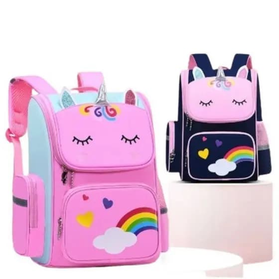 Mochila Escolar Infantil Mochila De Unicórnio Com Bolsa De Lápis