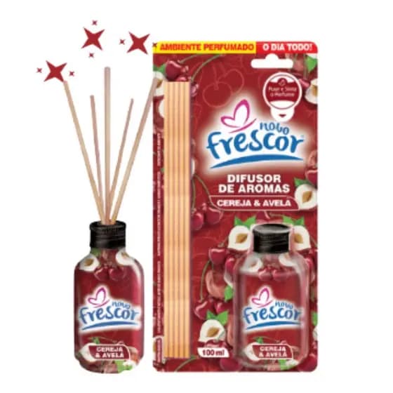 Difusor de Aromas Aromatizador de Ambientes Novo Frescor 100ml – Ambientes Diversos