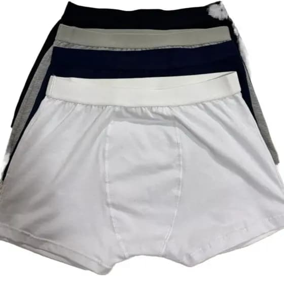 kit 4 Cueca Boxer masculino Algodão premium Tamanho P/M/G/GG