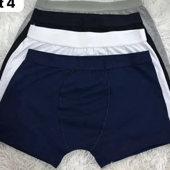 kit 4 Cueca Boxer Algodão premium Tamanho P/M/G/GG Masculino