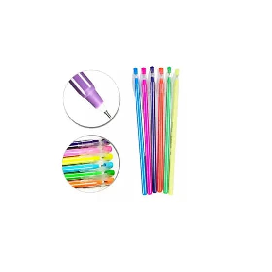 Caneta Colorida Neon 0.7mm Kit com 06 unidades