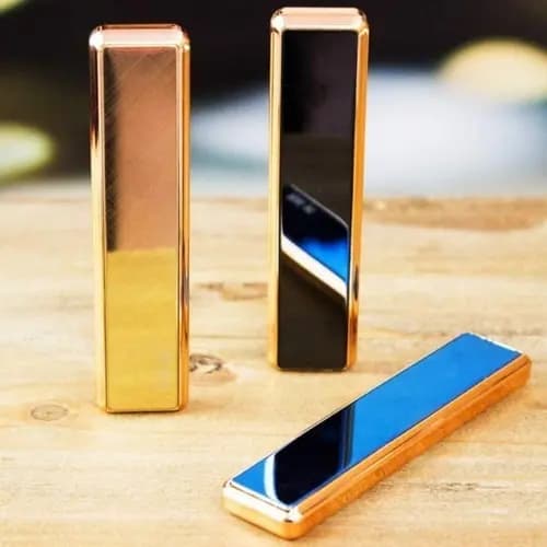 Isqueiro Elétrico USB Recarregável com Ignição por Resistência, Compacto e Portátil