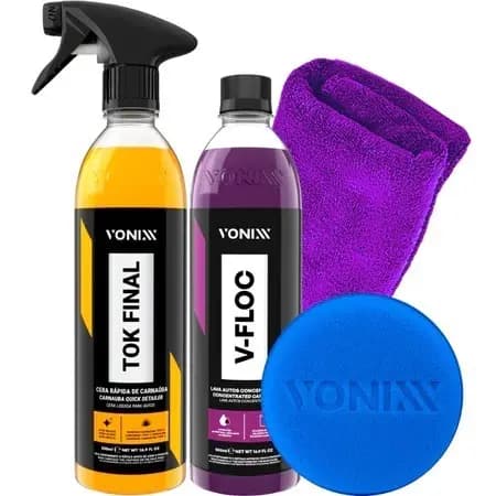 Cera Liquida Tok Final Brilho V-Floc Shampoo Vonixx