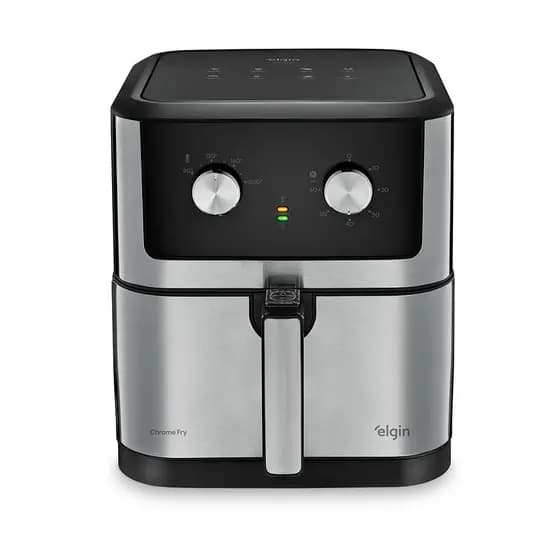 Fritadeira Air Fryer 8L Chrome Fry | 1.900W e 110V - Elgin