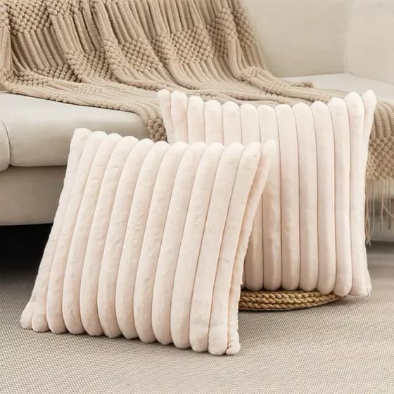 Conjunto de 2 capas de almofada macias Wave - 40x40 cm