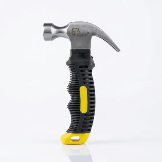 Martelo Mini Unha Cabo Emborrachado 20mm reforçado carpinteiro ferramenta Pequena manutenção