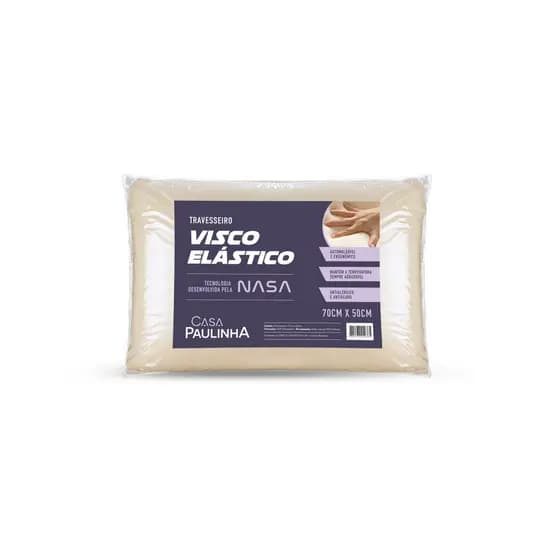 Travesseiro Nasa Viscoelástico 70x50cm Kit ou Avulso