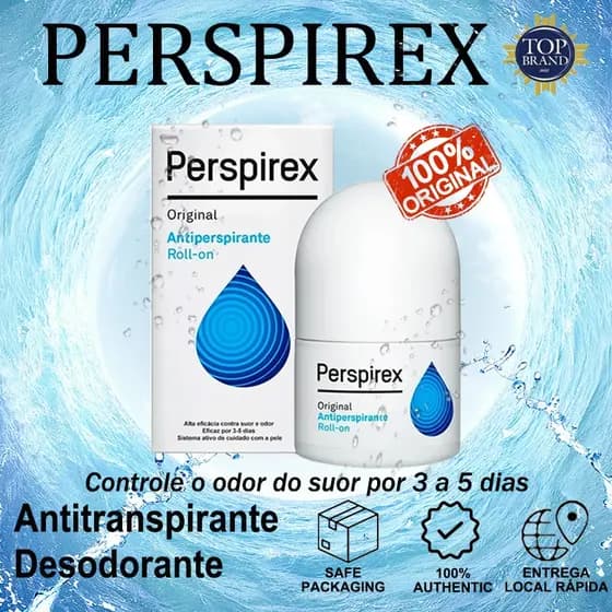Perspirex Original Desodorante Antitranspirante 20ML Oficial Para Tratamento Bromidrose Hiperidrose Odor