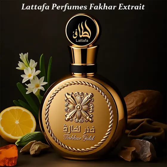 LATTAFA FAKHAR GOLD EXTRAIT Perfume 100ML Feminino-Envio Sem Mesmo Dia