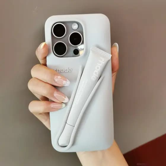 Rhod Capa Para Celular Celebridade Da Internet Mesmo Estilo Hailey Lip Case Batom Capa Para Celular iphone15/14/13pormax