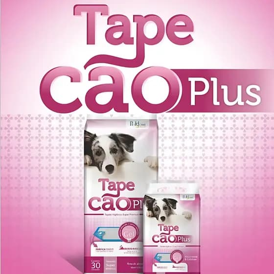 Tapete Higiênico TapeCão Plus 30 Unidades 80X60Cm Super Gel