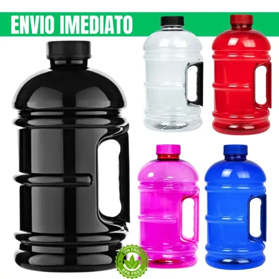 Garrafa De Água Galão Com Alça 1.8L Treino Crossfit Esportes Livre de BPA