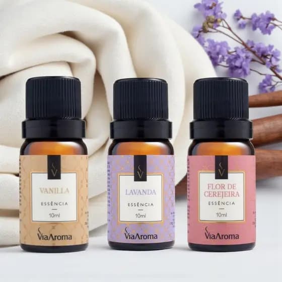Kit 3 Essências Para Aromatizador Difusor De Ambiente Elétrico Via Aroma 10ML ENVIO IMEDIATO