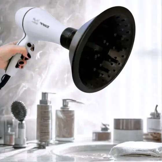 Difusor de Cachos Ar Universal Profissional P/ Secador de Cabelo Redução de Frizz