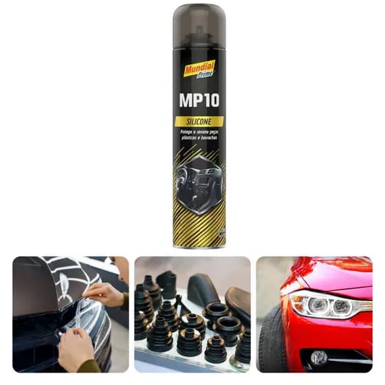 Silicone Spray Mp10 300ml Uso Automotivo E Doméstico Protege e Renova Com Eficiência